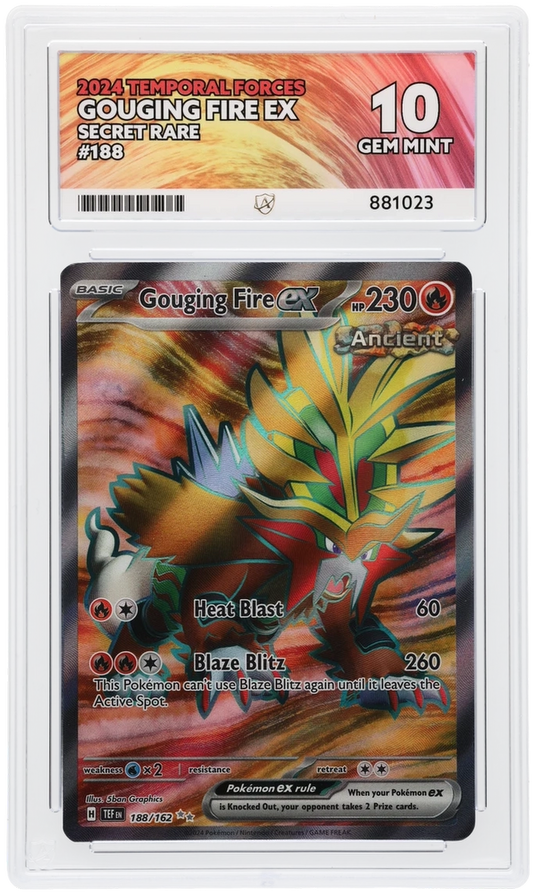 ACE 10 - Gouging Fire ex - 188/162 - Temporal Forces - Pokemon