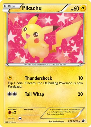 Pikachu RC7/25 - Legendary Treasures Holofoil