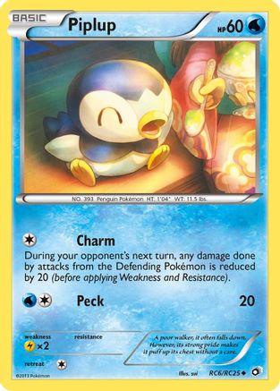 Piplup RC6/113 - Legendary Treasures Holofoil