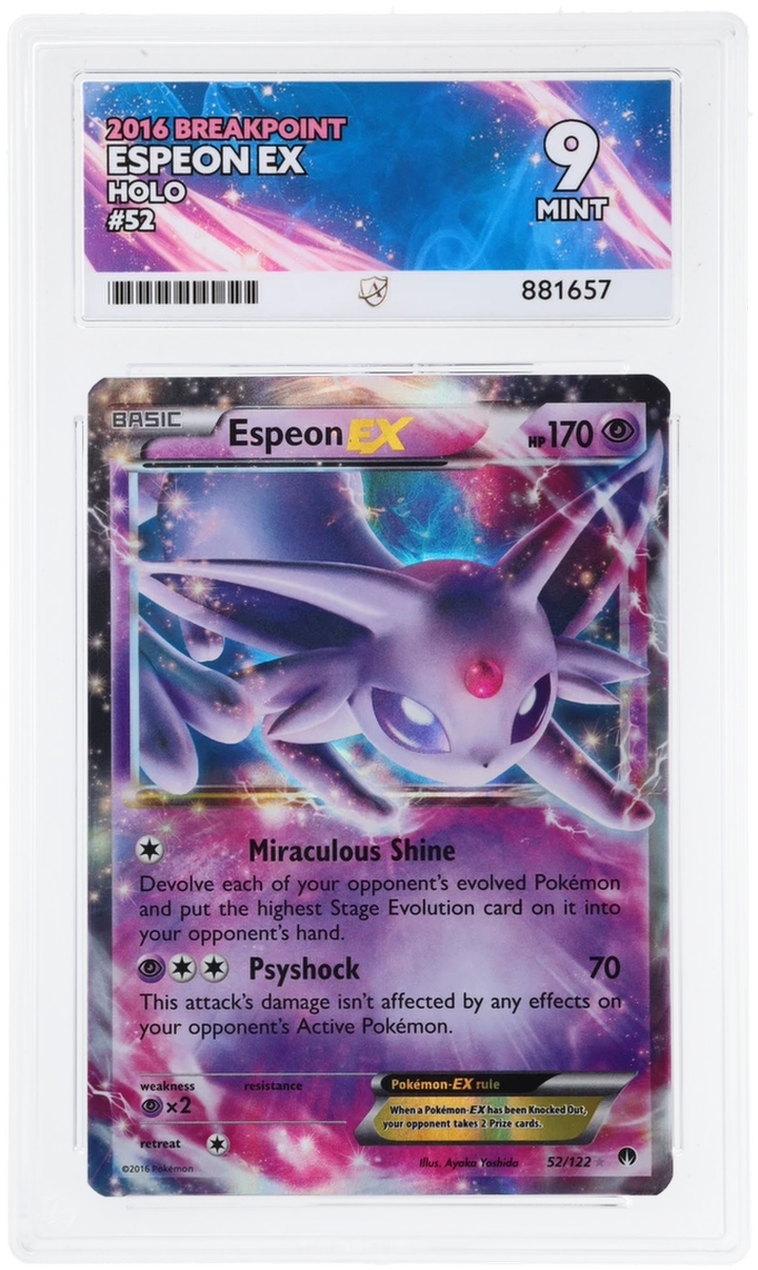 ACE 9 - Espeon EX - 52/122 - BREAKpoint - Pokemon - front