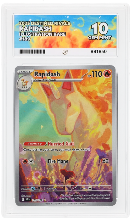 ACE 10 - Rapidash - 189/182 - Destined Rivals - Pokemon