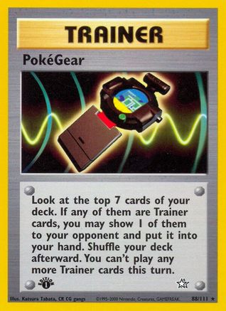 PokéGear 88/111 - Neo Genesis 1st Edition