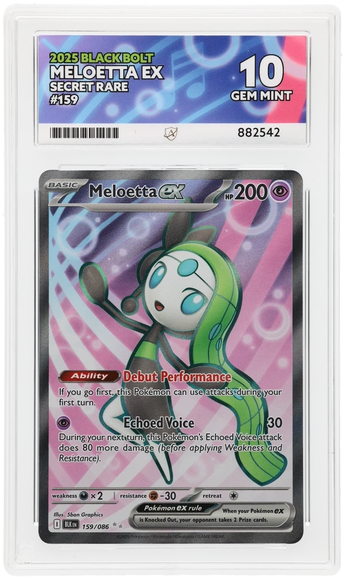 ACE 10 - Meloetta ex - 159/086 - Black Bolt - Pokemon
