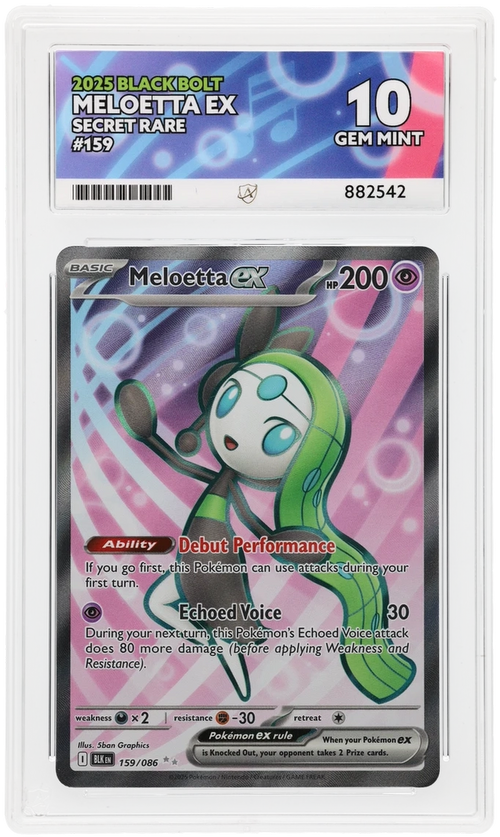 ACE 10 - Meloetta ex - 159/086 - Black Bolt - Pokemon
