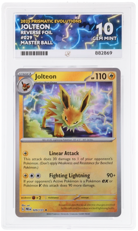 ACE 10 - Jolteon - 029/131 - Prismatic Evolutions - Master Ball - Pokemon