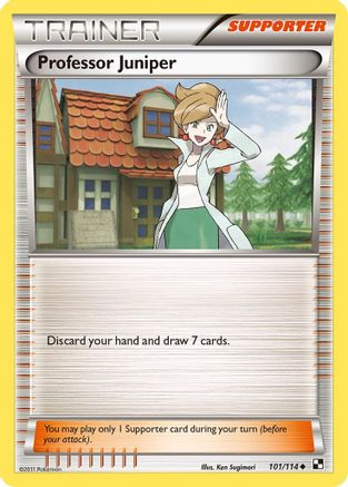 Professor Juniper 101/114 - Black & White Reverse Holofoil