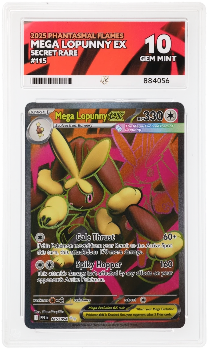 ACE 10 - Mega Lopunny ex - 115/094 - Phantasmal Flames - Pokemon