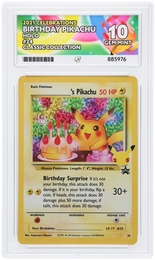 ACE 10 - Birthday Pikachu - 24 - Celebrations - Classic Collection - Pokemon