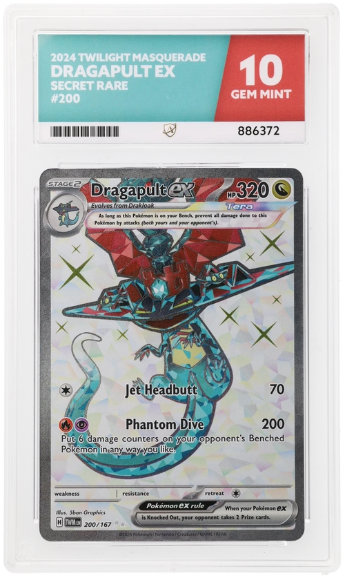 ACE 10 - Dragapult ex - 200/167 - Twilight Masquerade - Pokemon
