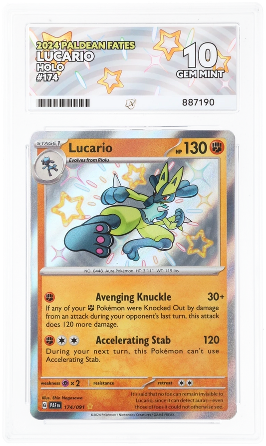 ACE 10 - Lucario - 174/091 - Paldean Fates - Pokemon