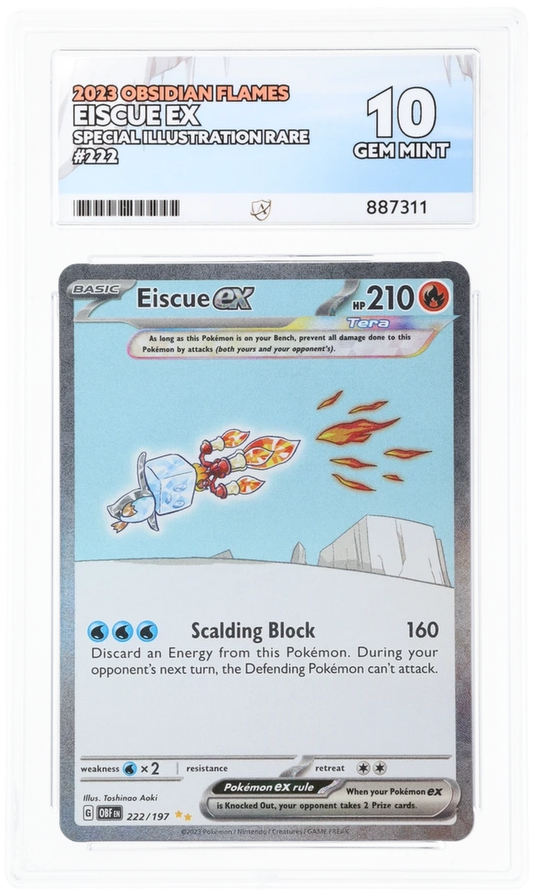 ACE 10 - Eiscue ex - 222/197 - Obsidian Flames - Pokemon