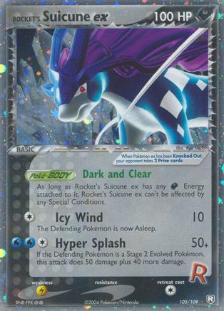 Rocket's Suicune ex 105/109 - Team Rocket Returns Holofoil