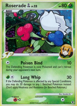Roserade GL 12/111 - Rising Rivals Reverse Holofoil