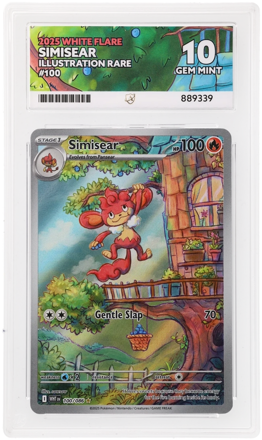 ACE 10 - Simisear - 100/086 - White Flare - Pokemon