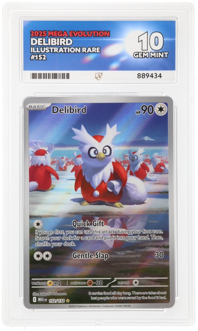 ACE 10 - Delibird - 152/132 - Mega Evolution - Pokemon