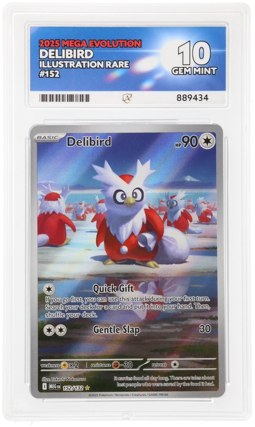 ACE 10 - Delibird - 152/132 - Mega Evolution - Pokemon