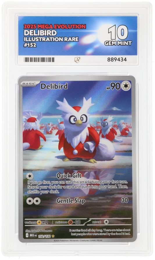 ACE 10 - Delibird - 152/132 - Mega Evolution - Pokemon
