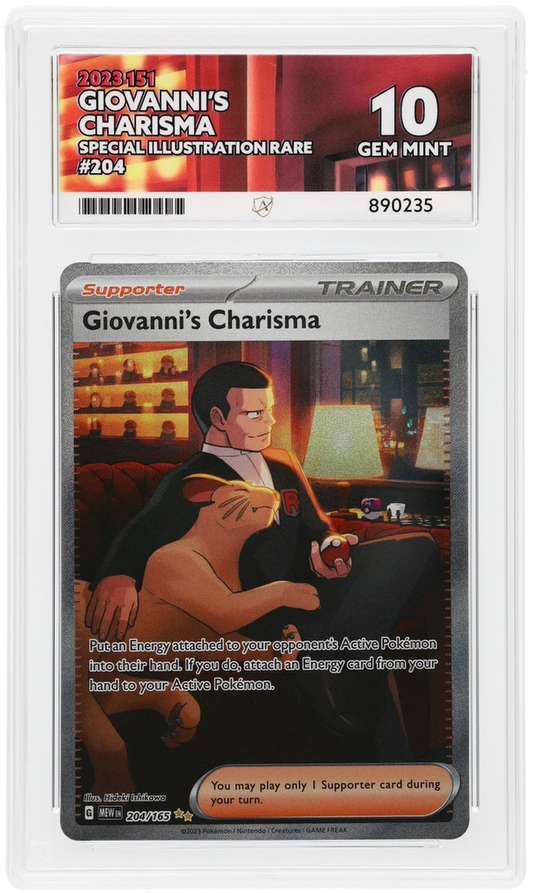 ACE 10 - Giovanni's Charisma - 204/165 - 151 - Pokemon