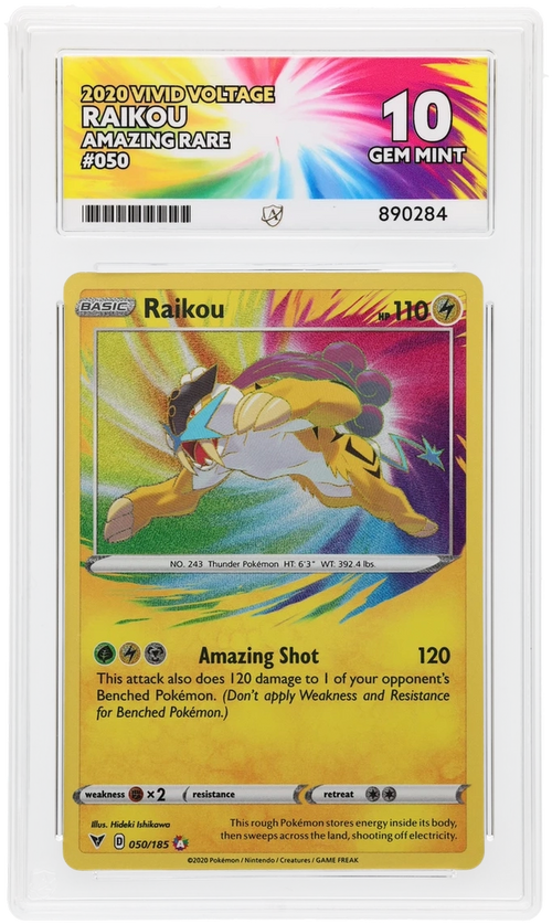 ACE 10 - Raikou - 050/185 - Vivid Voltage - Pokemon