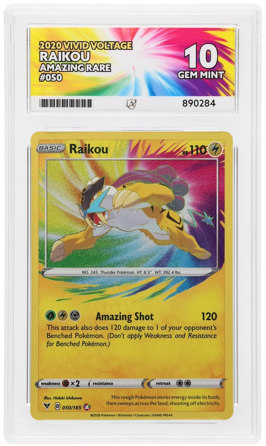 ACE 10 - Raikou - 050/185 - Vivid Voltage - Pokemon