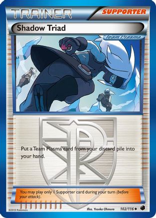 Shadow Triad 102/116 - Plasma Freeze Reverse Holofoil
