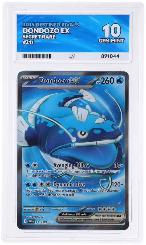 ACE 10 - Dondozo ex - 211/182 - Destined Rivals - Pokemon