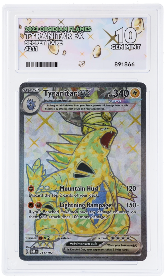 ACE 10 - Tyranitar ex - 211/197 - Obsidian Flames - Pokemon