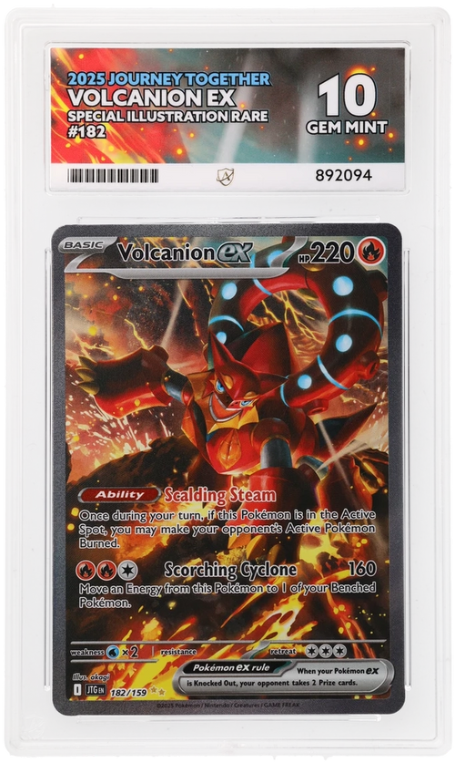ACE 10 - Volcanion ex - 182/159 - Journey Together - Pokemon