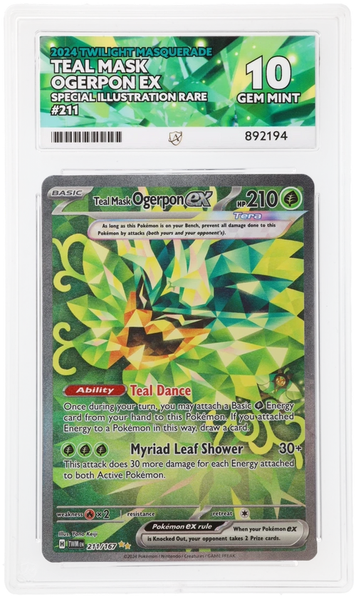 ACE 10 - Teal Mask Ogerpon ex - 211/167 - Twilight Masquerade - Pokemon