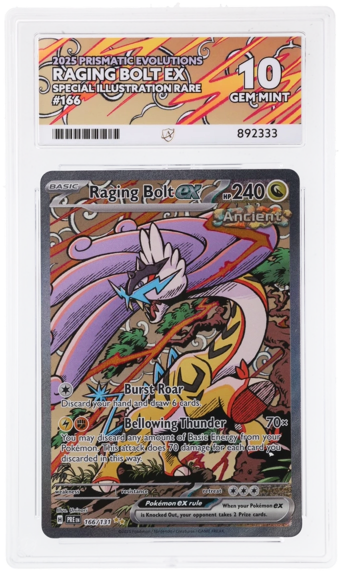 ACE 10 - Raging Bolt ex - 166/131 - Prismatic Evolutions - Pokemon