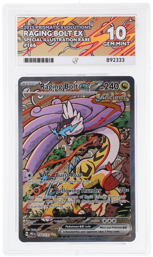 ACE 10 - Raging Bolt ex - 166/131 - Prismatic Evolutions - Pokemon
