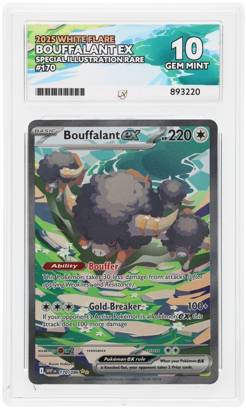 ACE 10 - Bouffalant ex - 170/086 - White Flare - Pokemon
