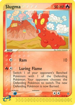Slugma 72/97 - Dragon Reverse Holofoil