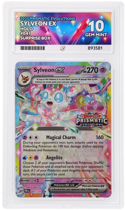 ACE 10 - Sylveon ex - 041/131 - Prismatic Evolutions - Surprise Box - Pokemon
