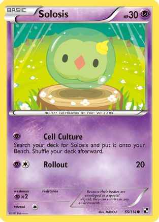 Solosis 55/114 - Black & White Reverse Holofoil