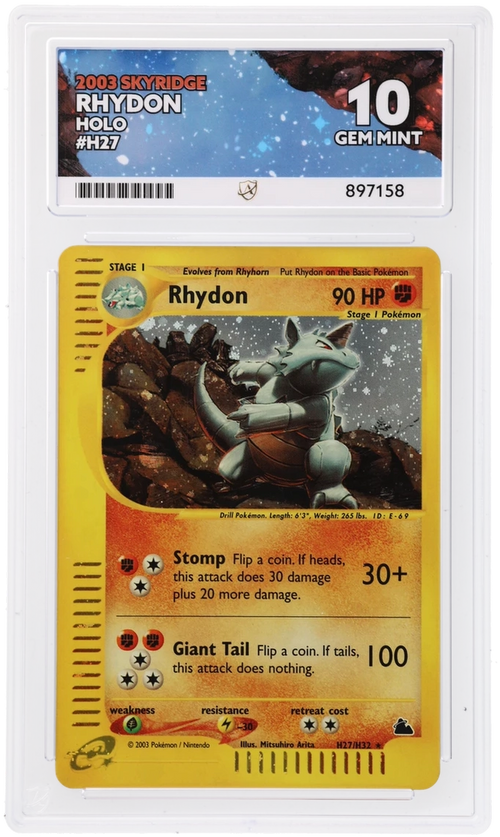 ACE 10 - Rhydon - H27/H32 - Skyridge - Pokemon - front