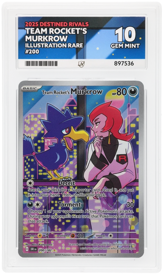 ACE 10 - Team Rocket's Murkrow - 200/182 - Destined Rivals - Pokemon