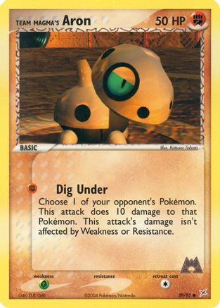 Team Magma's Aron 59/95 - Team Magma vs Team Aqua