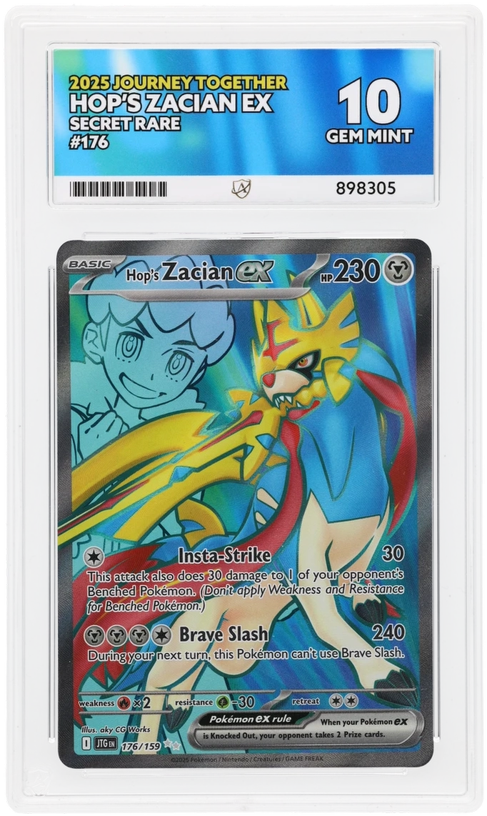 ACE 10 - Hop's Zacian ex - 176/159 - Journey Together - Pokemon