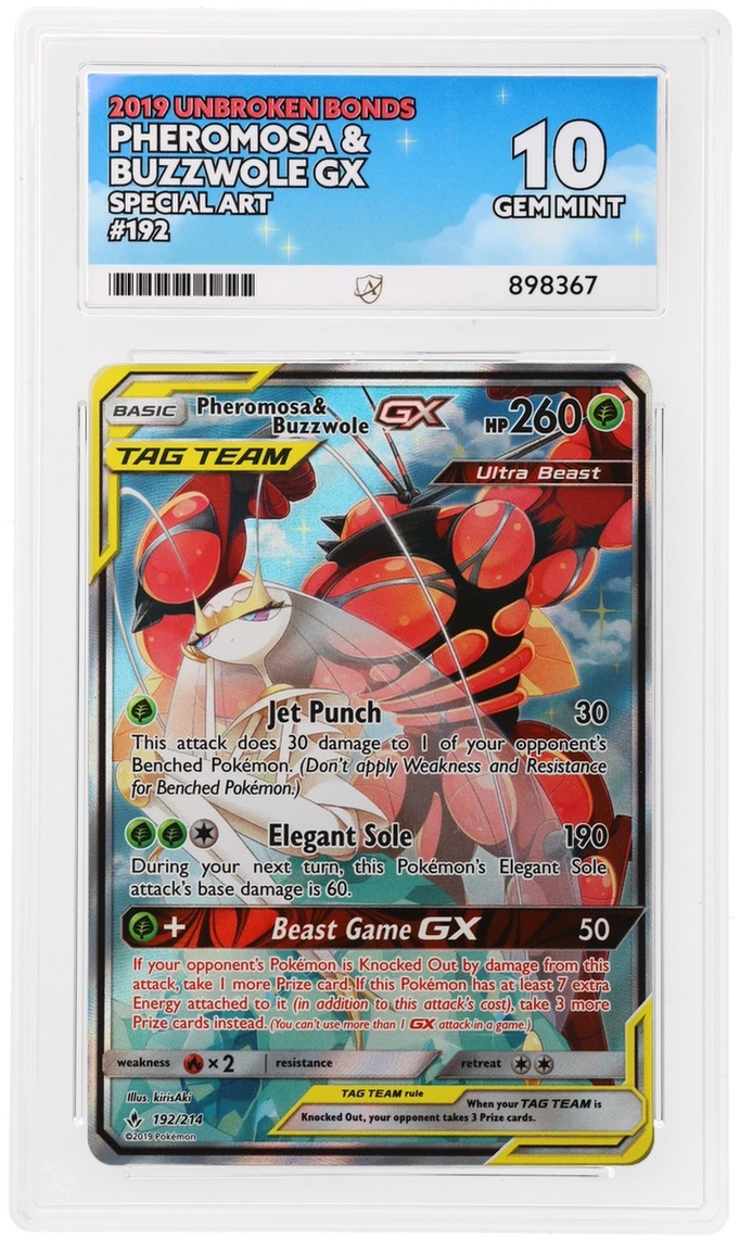 ACE 10 - Pheromosa & Buzzwole GX - 192/214 - Unbroken Bonds - Pokemon