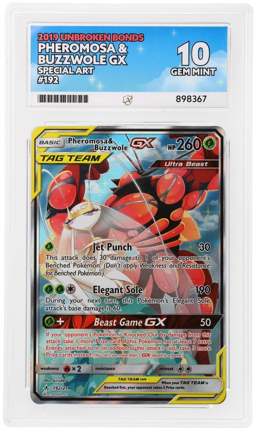 ACE 10 - Pheromosa & Buzzwole GX - 192/214 - Unbroken Bonds - Pokemon
