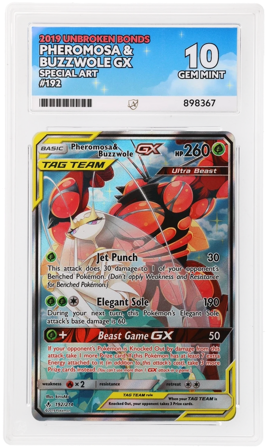ACE 10 - Pheromosa & Buzzwole GX - 192/214 - Unbroken Bonds - Pokemon