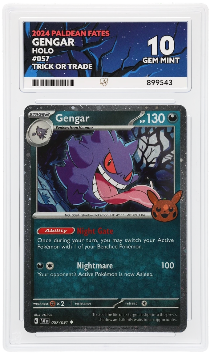 ACE 10 - Gengar - 057/091 - Paldean Fates - Trick or Trade - Pokemon