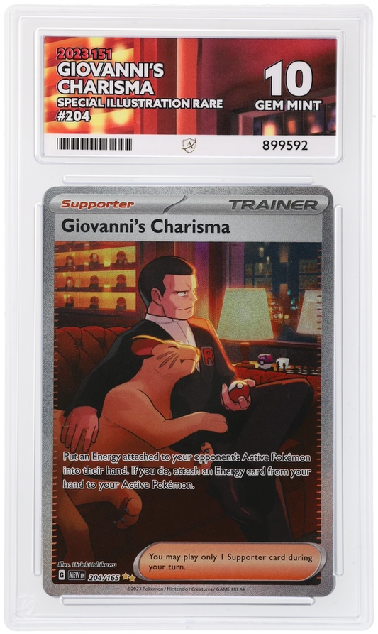 ACE 10 - Giovanni's Charisma SIR - 204/165 - 2023 151 - Pokemon