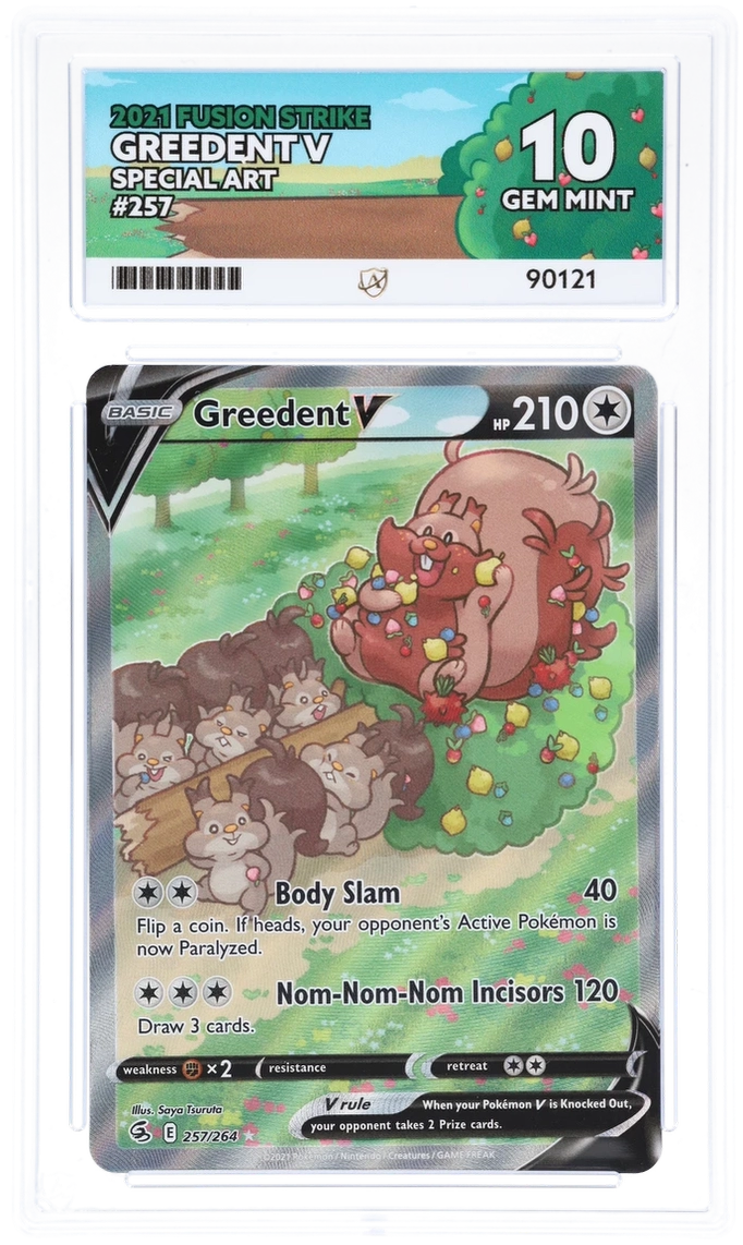 ACE 10 - Greedent V - 257/264 - Full Art - Fusion Strike 2021 - Pokemon