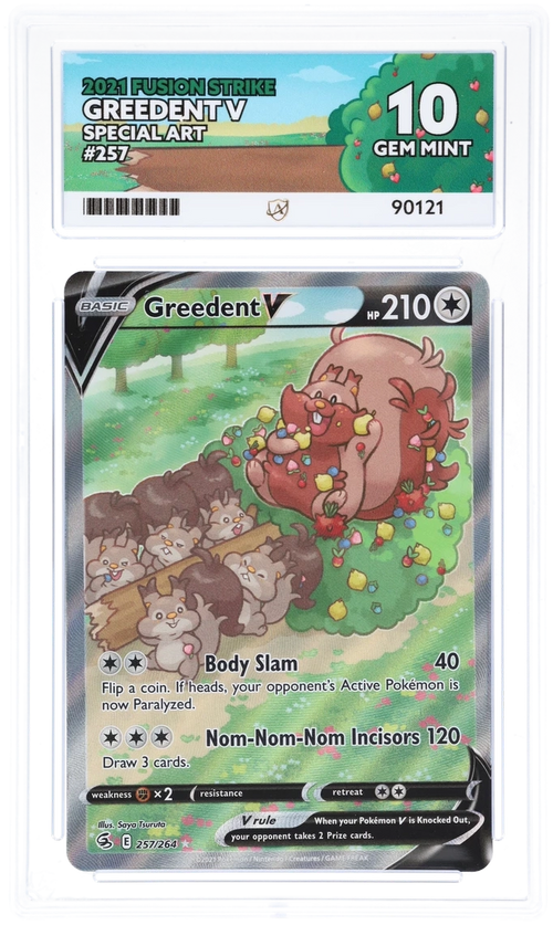 ACE 10 - Greedent V - 257/264 - Full Art - Fusion Strike 2021 - Pokemon