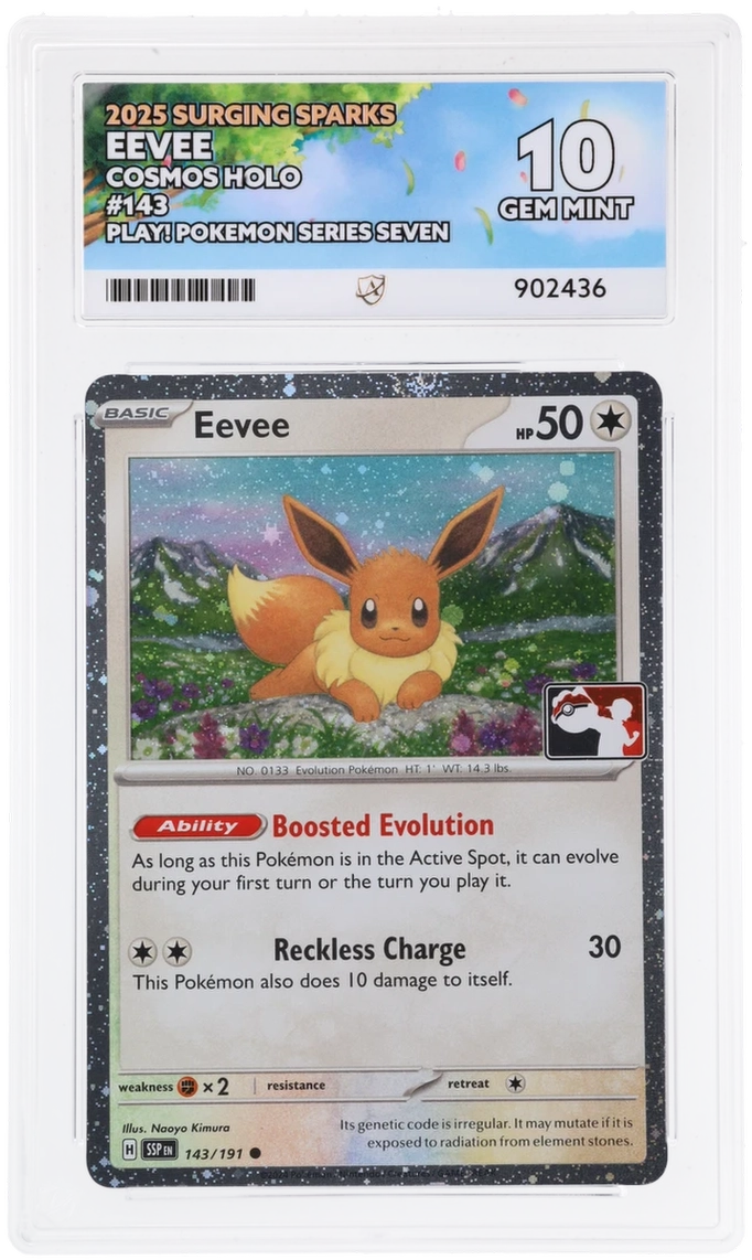 ACE 10 - Eevee - 143/191 - Surging Sparks - Play! Pokemon Series Seven - Pokemon