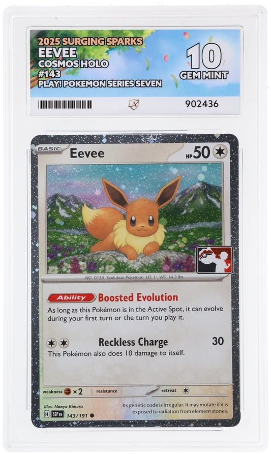 ACE 10 - Eevee - 143/191 - Surging Sparks - Play! Pokemon Series Seven - Pokemon