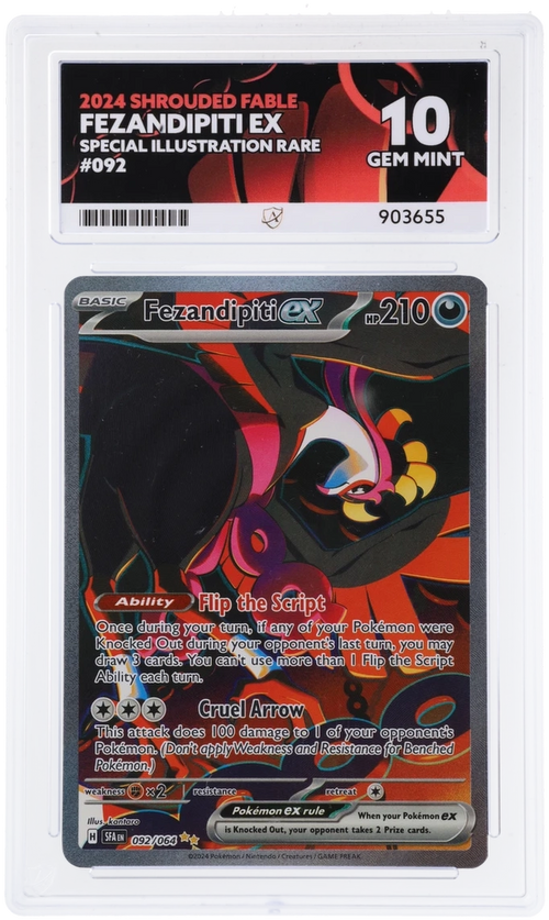 ACE 10 - Fezandipiti ex - 092/064 - Shrouded Fable - Pokemon