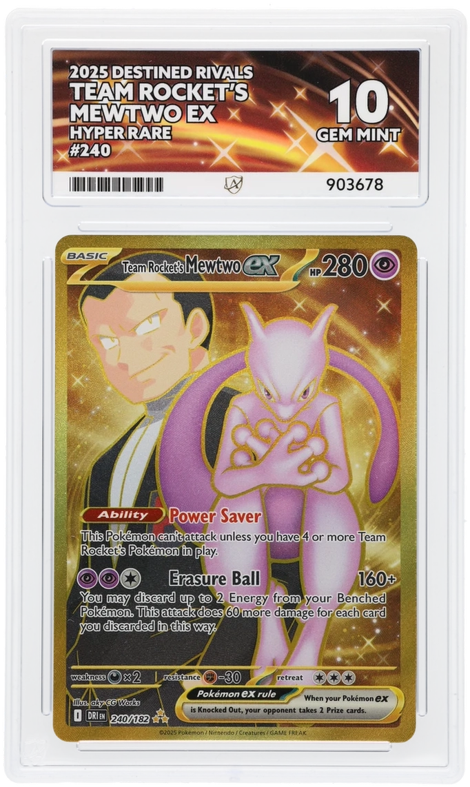 ACE 10 - Team Rocket's Mewtwo ex - 240/182 - Destined Rivals - Pokemon